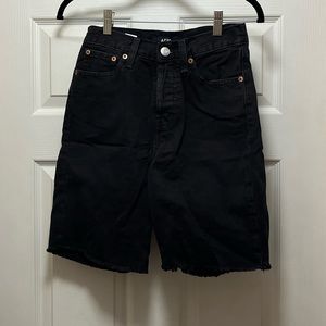 Black denim Aeropostale shorts